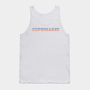 Copenhagen Pride Rainbow Font Tank Top